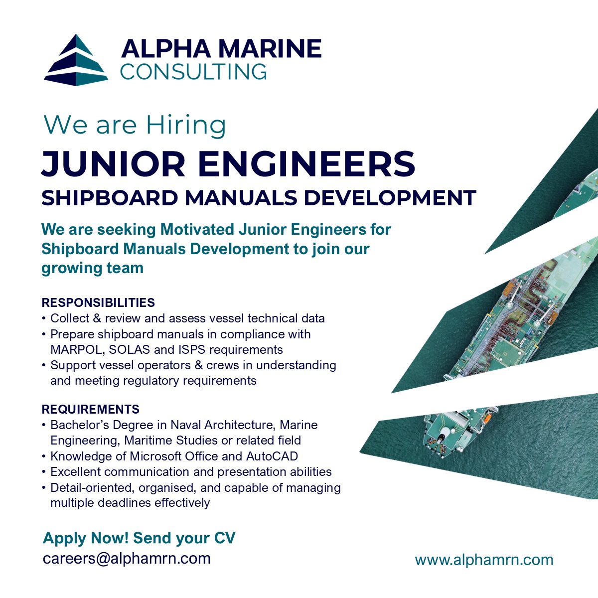 We Are Hiring Junior Engineers for Shipboard Manuals Development!
