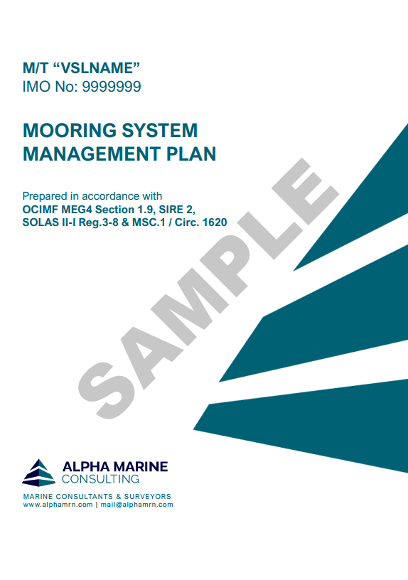 MOORING SYSTEM MANAGEMENT PLAN